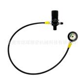 适配跨境潜水瓶一级减压阀Scuba Tank水下呼吸充气接头80cm软管压