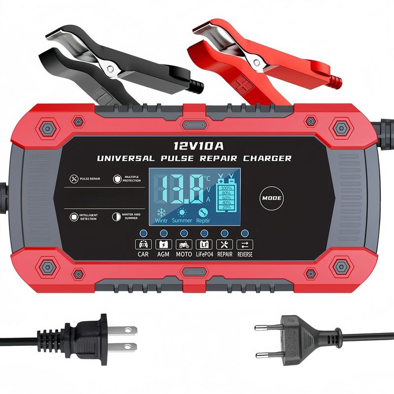 适配12v14.6v10a铁锂充电器 12V10A充电器摩托车充电器汽车电瓶充