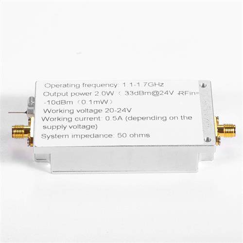 LAN低噪声射频放大器1.1-1.7GHz60dB增益GPS/北斗GLONASS接收前端