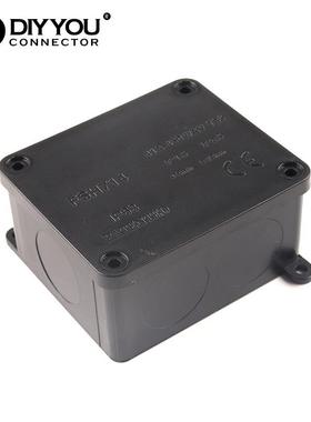 适配IP68户外电缆接线盒左右二通黑色G714/716/717防水接线盒(无