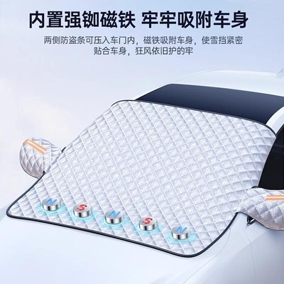 汽车前挡风玻璃遮阳n加厚挡遮光窗帘防晒隔热罩板膜车载内用小车