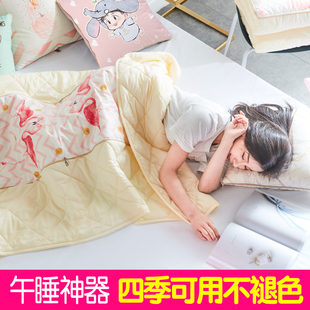 夏凉空调抱枕被子两用薄款儿童婴儿午睡小盖毯单人空调毯子