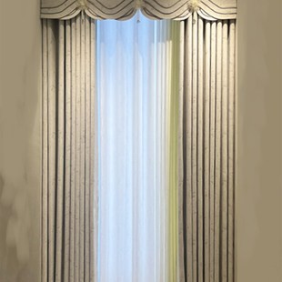 秋季新款现代奶油风软糯雪尼尔银杏叶客厅书房卧室飘窗定制窗帘