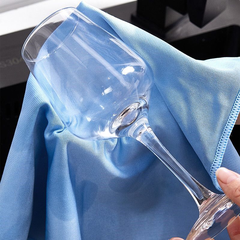 镜面玻璃专用镜子抹布清洁厨房无痕洗碗吸水不掉擦玻璃酒杯百洁布