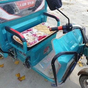 电动三轮车坐垫套冬季通用座垫加厚海绵棉车垫子秋冬天保暖座位椅