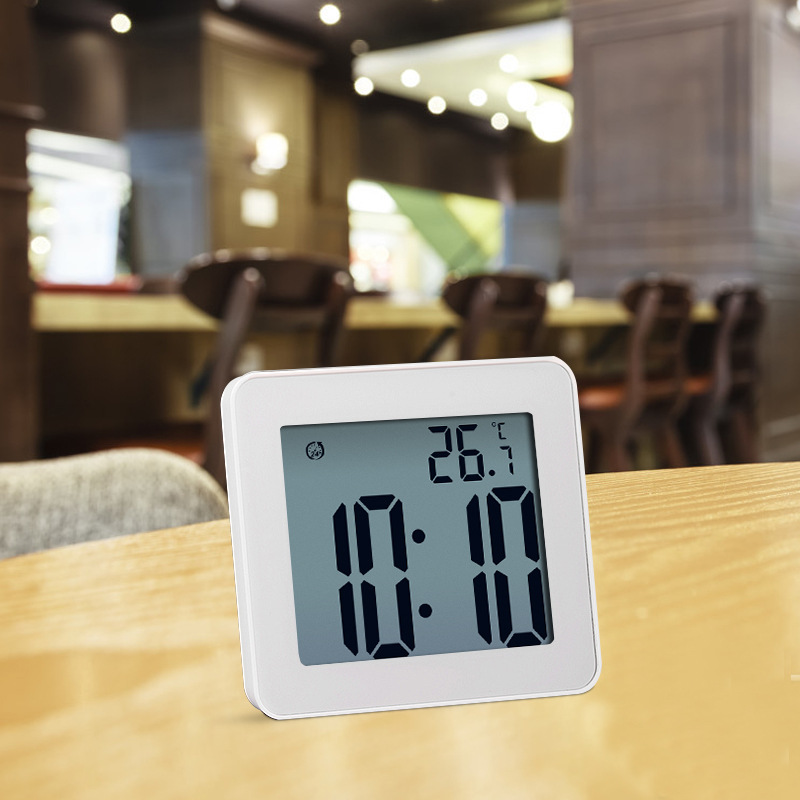 防水挂钟计时定时器 简约LCD浴室钟 厨房电子闹钟钟表.clock