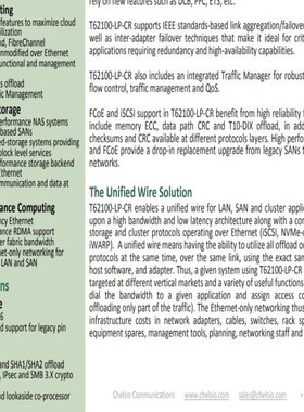 CHELSIO 100g 双口网卡 T62100-LP-CR(憨憨电子)