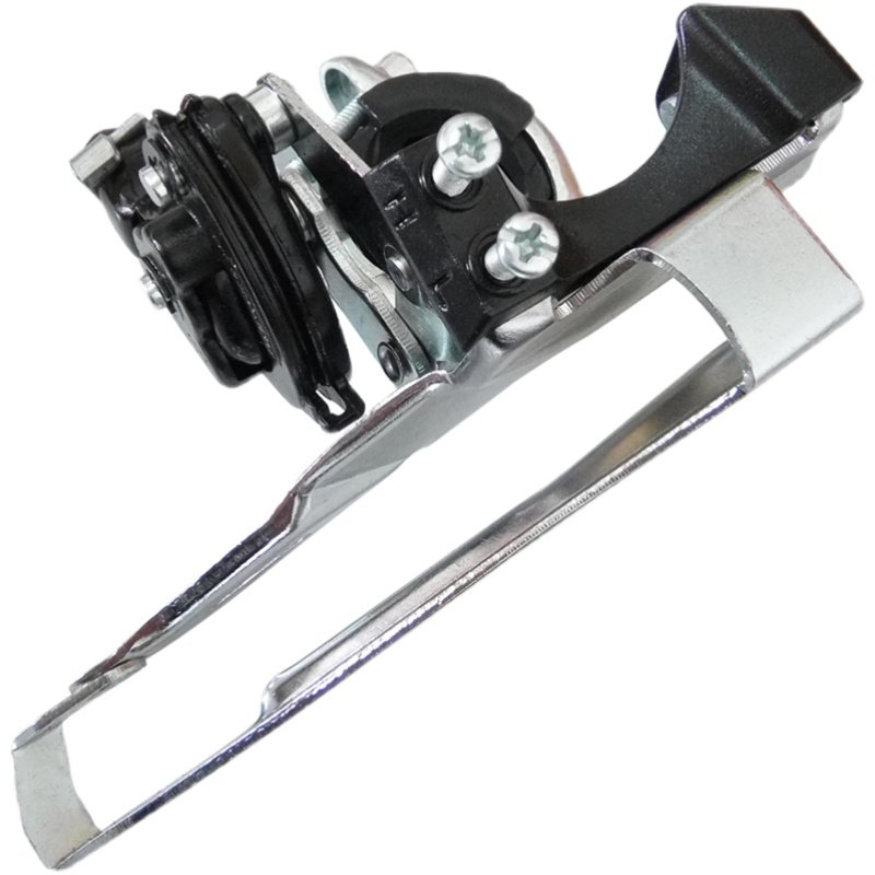 山地公路折叠自行车前拨变速器6大盘27三挡8拨链器21速24配件大全