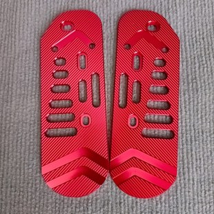 适用深远电动车009/A8/T90后脚踏板铝合金外卖加装后搁脚直上配件