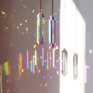 太阳捕手棱光镜光之立方丁达尔效应晶体折射桌面摆件光的礼物挂件