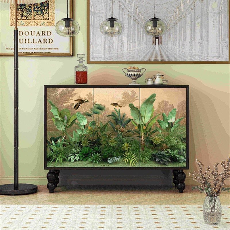 美意法式中古轻奢多功能复古玄关柜民宿酒店实木餐边柜入户门鞋柜,住宅家具,餐边柜,淘宝优惠券,粉丝福利购,淘宝优惠卷