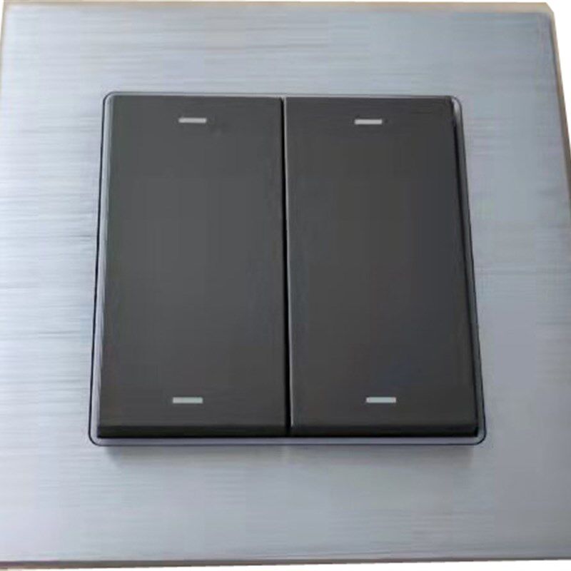 智能家居io轻触开关面板 rs485总线智能开关io开关铝合金拉丝开关