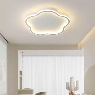 防虫卧室吸顶灯现代简约女孩可爱单色白光暖光语音智能房间造型灯