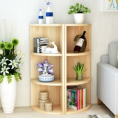 实木角柜简约松木置物架三角拐角落地边柜客厅卧室墙角扇形转角柜