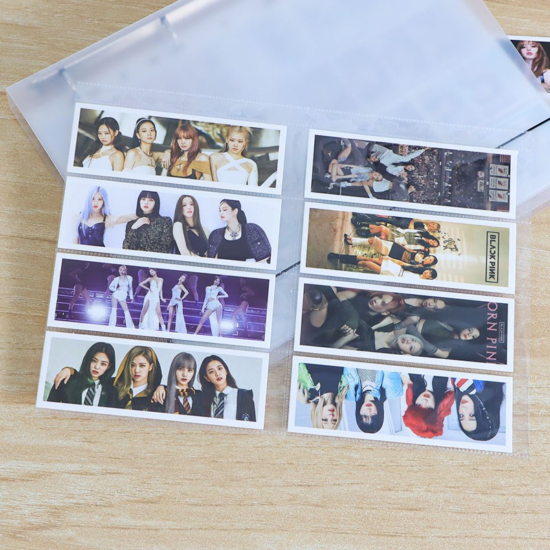 高透11孔竖八格卡册内页爱豆专辑人生四格活页卡册内页收集册A4款