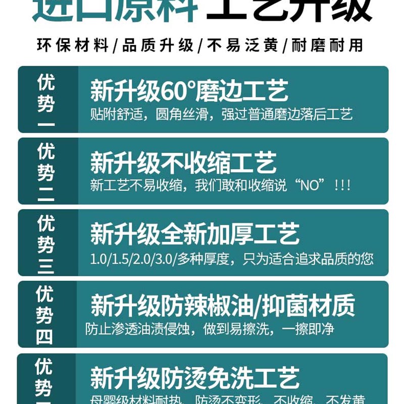 圆桌桌布pvc软玻璃o餐桌垫透明免洗防油防水防烫大小圆形桌保护垫