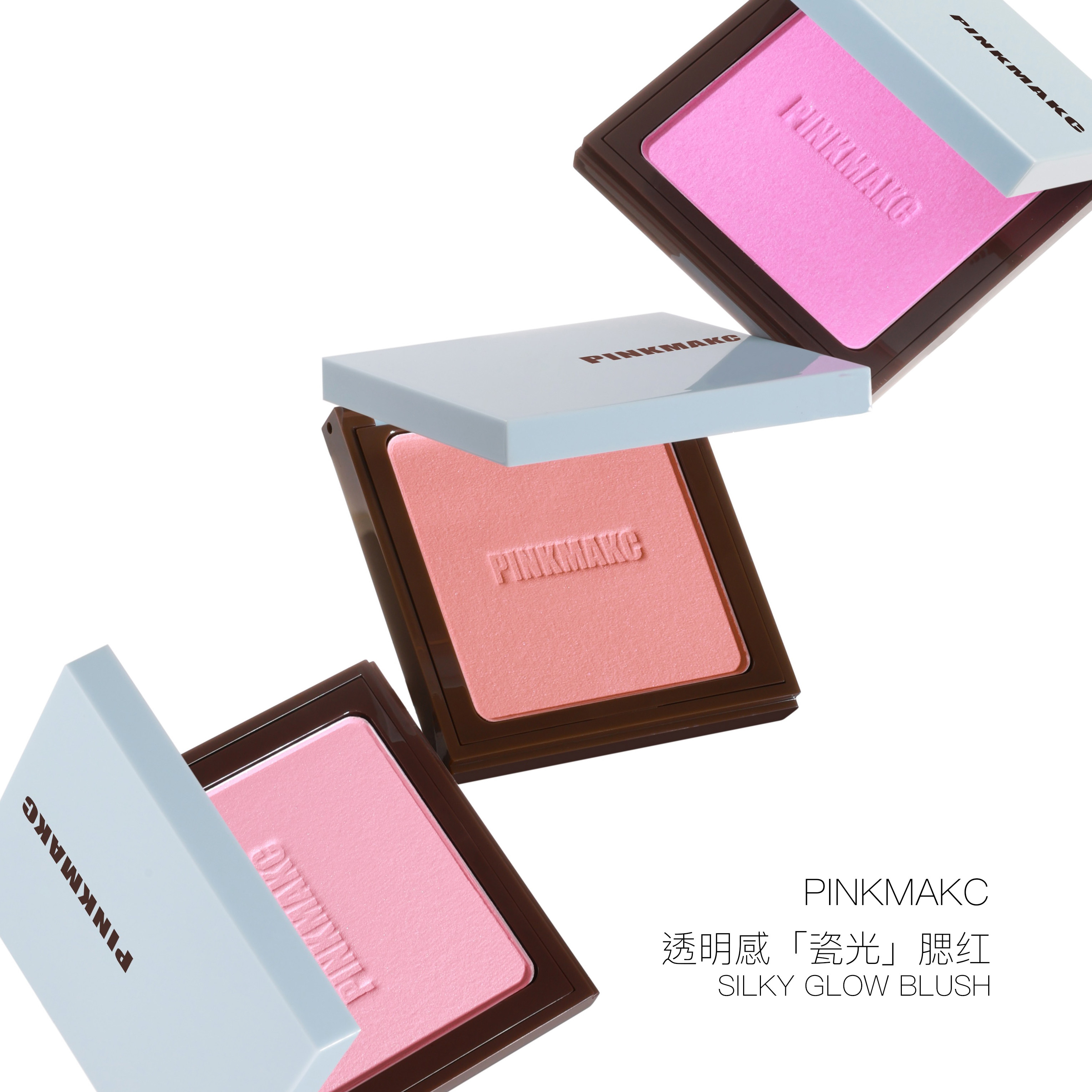 PINKMAKC瓷光水光腮红6g血色感