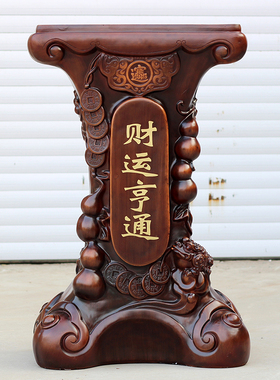 招财金蟾落地底座开业礼品三足蟾蜍工艺品纯铜黄玉金蟾落地底座木