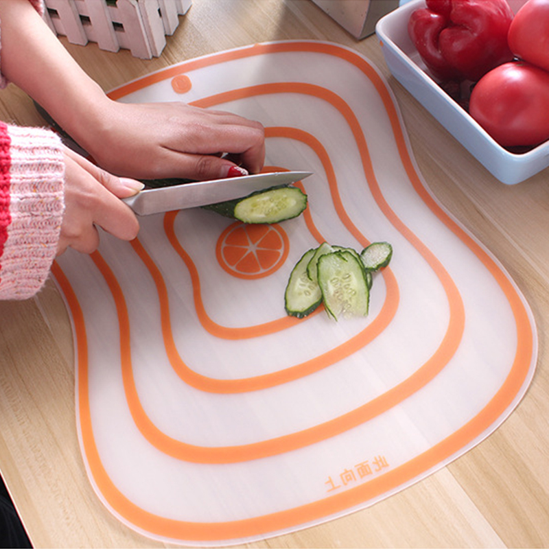 Kitchen Plastic Transparent Cutting Board Non-slip Vegetable