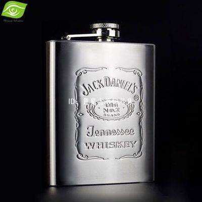 极速SainlEQEess Steel Hip lask 7OZ FWhiskey Flagon Winet otB