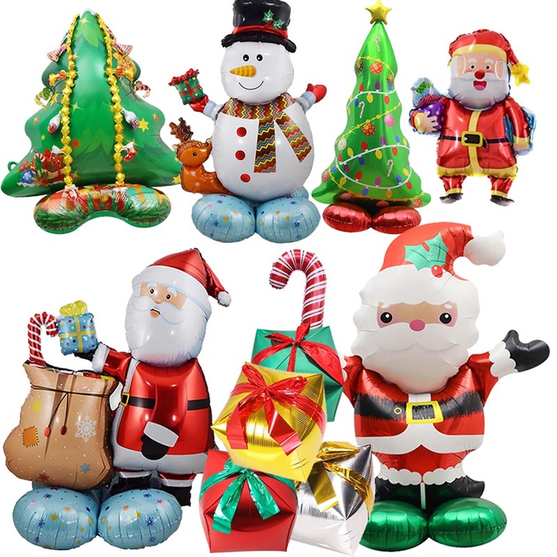 istmas Gift Santa Balloon Xmas Party Supplies Home Decortion