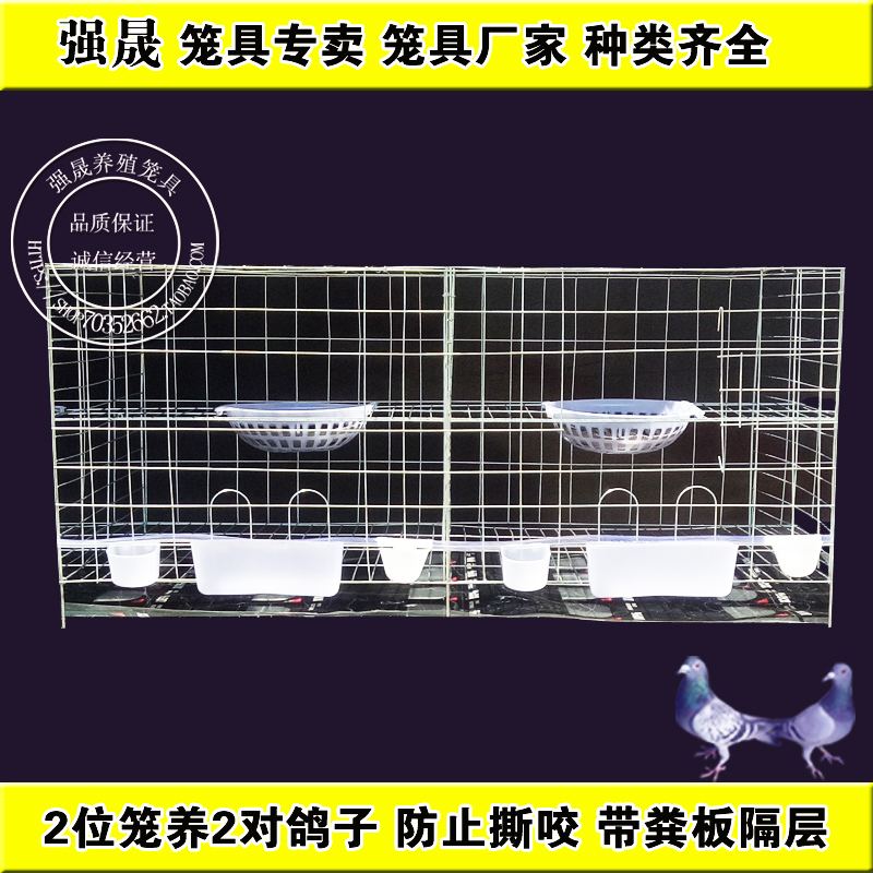 强晟鸽子笼加粗2位4位6位配对繁殖笼养殖笼巢箱家用阳台鸽笼包邮