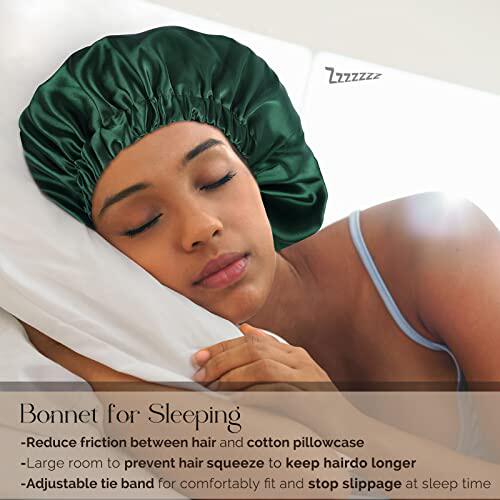 好货YANIBEST Silk Bonnet Satin Bonnet Hair Bonnet for Sleepi