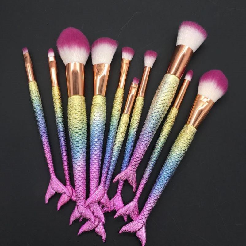 新品10 or7 mermaid makeup bru gradient  d pattern fitail ma