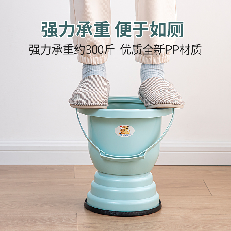 尿桶痰盂家用卧室带盖尿盆孕妇女性成人夜壶防臭小便器老人用尿壶