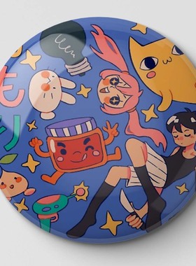 Omori Sunny And mwo-Pin de botn suave personalizable,