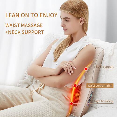 极速Neck Massager Car Home Back Waist Massage Pillow Cushion
