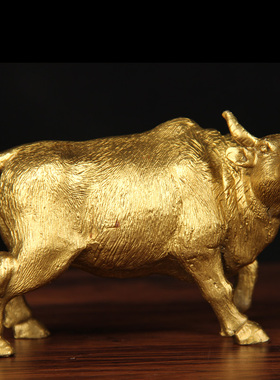 极速铜五牛摆件一套 铜牛摆件 铜五福牛摆件