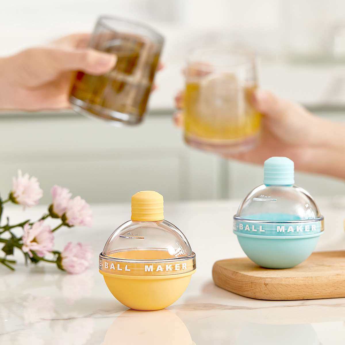 RoundSiliconeIceBallMold bulb ice hockey ice mold whiskey si