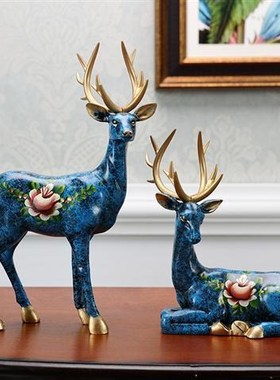 Cairy elephant owrnaments a pair L living room wine cabinet