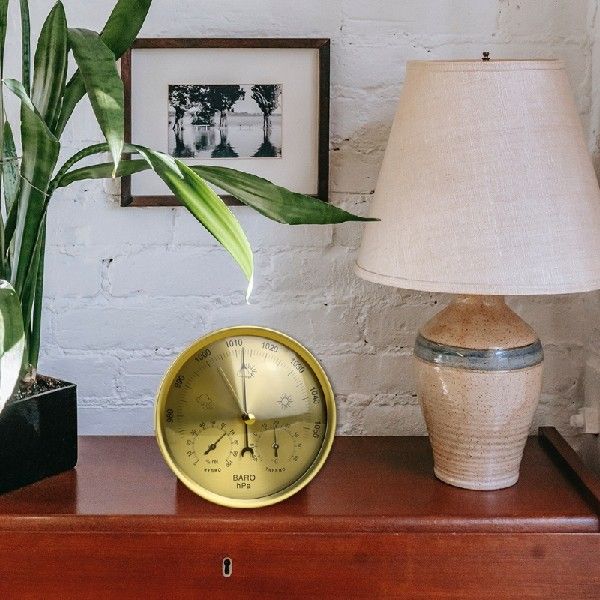 Metal 3 in 1 Barometer Weather Station for Indoor and