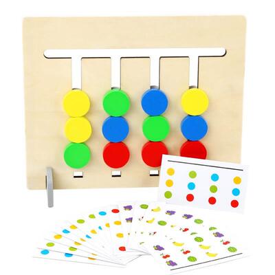 极速The same four color fruLKDLS-25it logic game wooden Mont