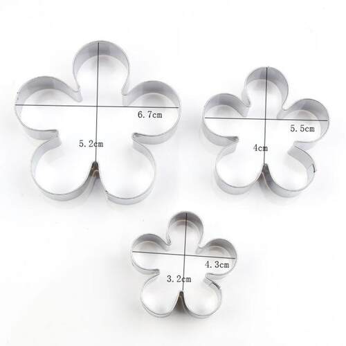 好货3Pcs Cookie Mold Biscuit Fondant Pastry Cutter Cake Deco