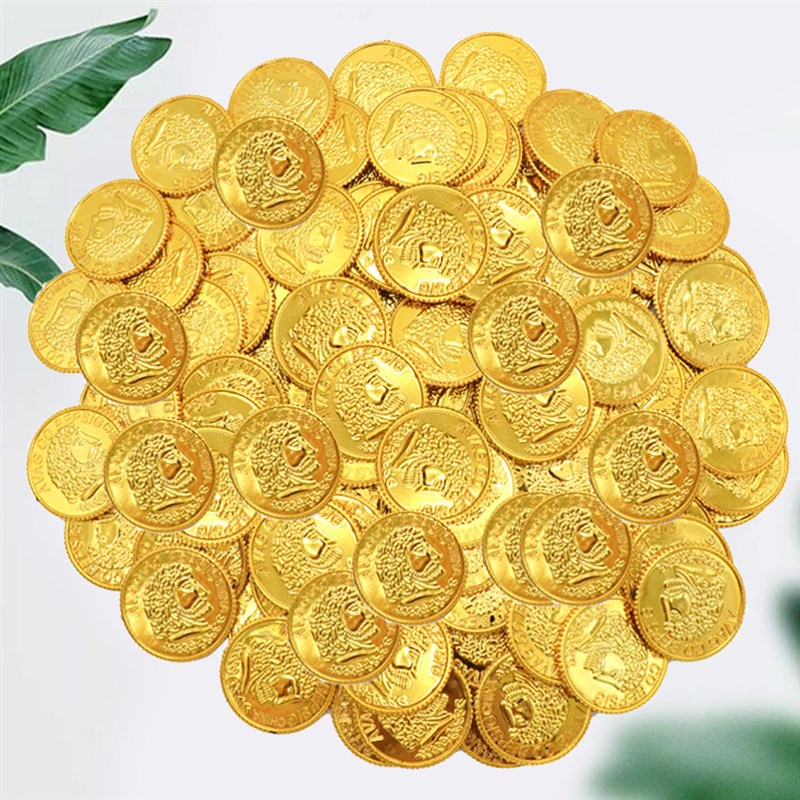 100pcs Gold Coins Gold Coins Props Game Accessary  Funny Pla
