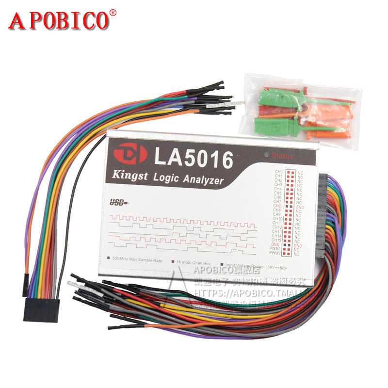 la1010 2016 5016 逻辑分析仪 usb100m 200m-500m采样率16通道pwm