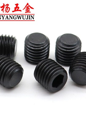 英制黑色堵头内六角PT3/8碳钢丝堵油塞盖子头NPT1/8美制喉塞1/16