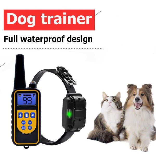 800m Dog Training Collar Rechargeable DC 5V Anti Bark