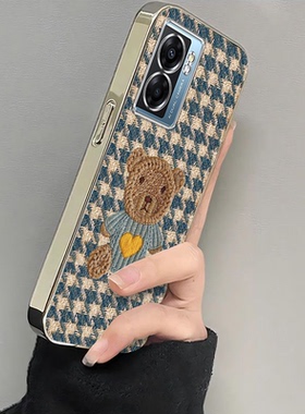 适用PFTM20手机壳OPPOPFTM20套OPPO新款A57啊OPPOA575G外壳opa电镀毛线小熊opp0pp0ppo全包防摔oa女生oppa2O