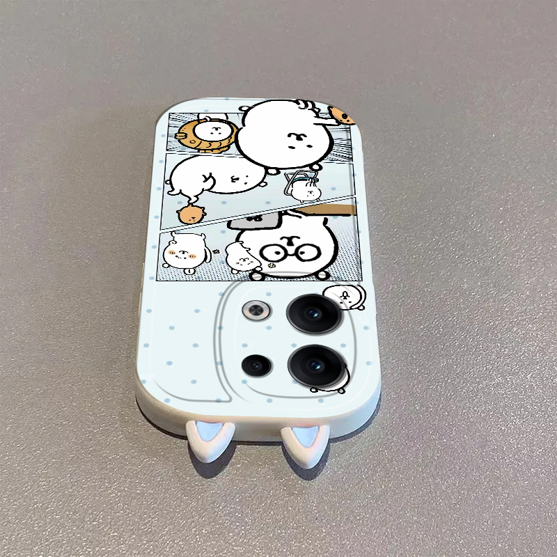 适用opporeno13/12pro手机壳11/10新款reno9pro+自嘲熊reno8se/7/6硅胶套reon5k女rone4reno3防摔2Z全包卡通