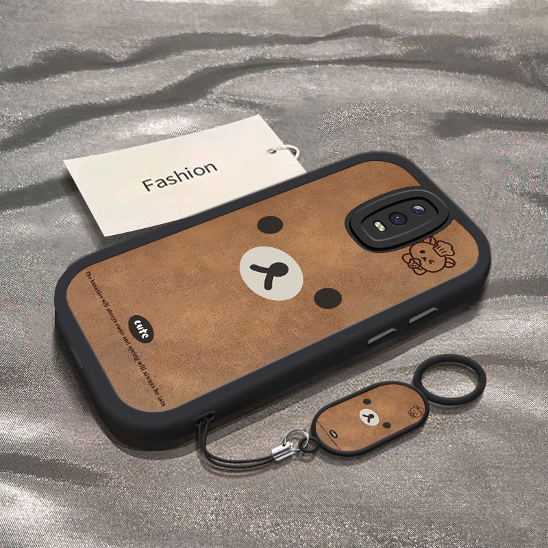 适用oppor17手机壳新款opopr15梦境标准版棕色轻松熊R11全包防摔opr11s硅胶R9sk时尚外壳r17pro套r15x高级r9m