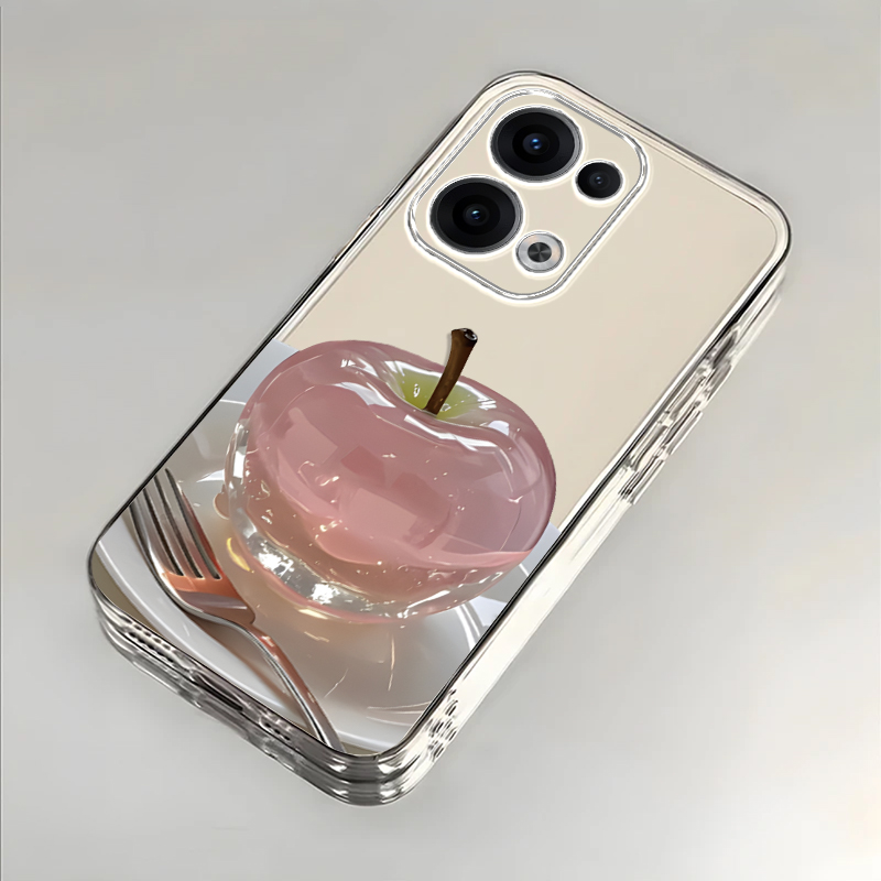 适用opporeno13/12pro手机壳11/10新款reno9pro+水晶苹果reno8se/7/6透明套reon5k女rone4软reno3防摔2Z全包