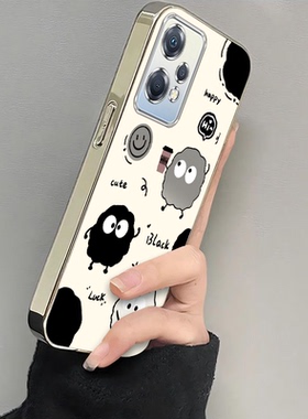 适用OPPOK10X手机壳OPPO新款K10Pro套OPK/OPPOK10高级感OPP0PP0PPO电镀猫爪煤球PPOK/OPPOK全包OPOPK防摔KX女