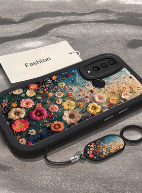 适用华为MAR一ALOO手机壳MATAL00保护AL套MARALOO新款TLOO硅胶TL全包MARTLOO防摔Nova4E诺娃navonave油画花海