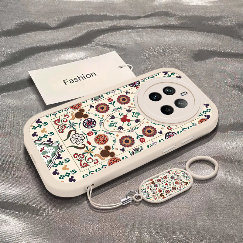 适用真我12pro手机壳13realme11por+新款V20图腾米奇OPPOV30t全包防摔真我10硅胶v23i女v15外壳v11s男V3v25