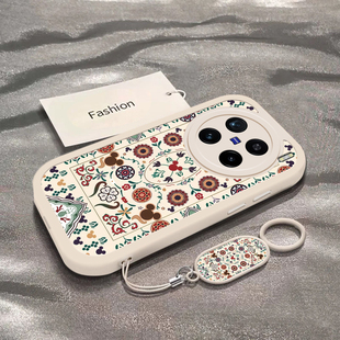 适用vivox200pro手机壳x100新款 x50镜头全包x27防摔X30软x23保护套x21a女x20 x80图腾米奇X90S硅胶x70外壳x60