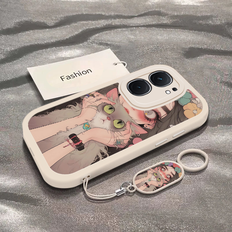 适用iqooneo9/8pro手机壳10新款vivoiqooneo5仙女猫女孩ipooneo6se全包防摔iq00neo7软硅胶icooneo3卡通noe女